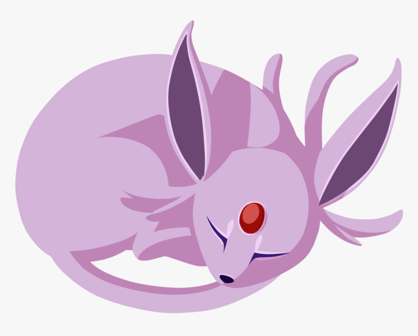 Espeon Sleeping, HD Png Download