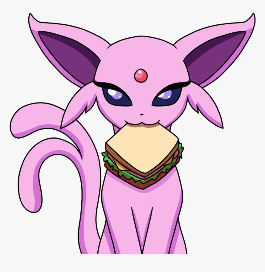 Espeon S Sandwich - Cartoon, HD Png Download