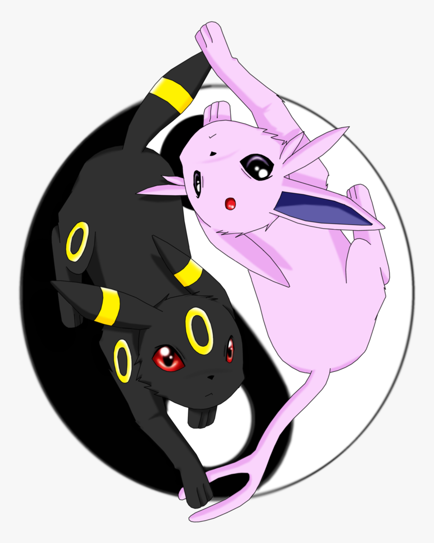 Pokemon Espeon And Umbreon Yin Yang, HD Png Download