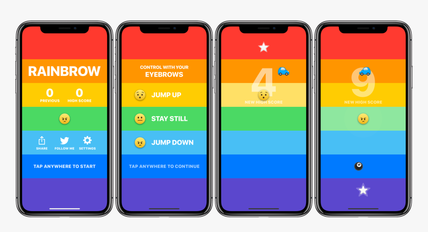 Iphone X Wallpaper Rainbow, HD Png Download