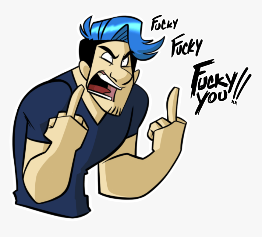 Rage Quit Cliparts - Markiplier Middle Finger Png, Transparent Png