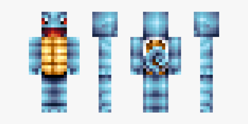 Minecraft Skins Squirtle, HD Png Download