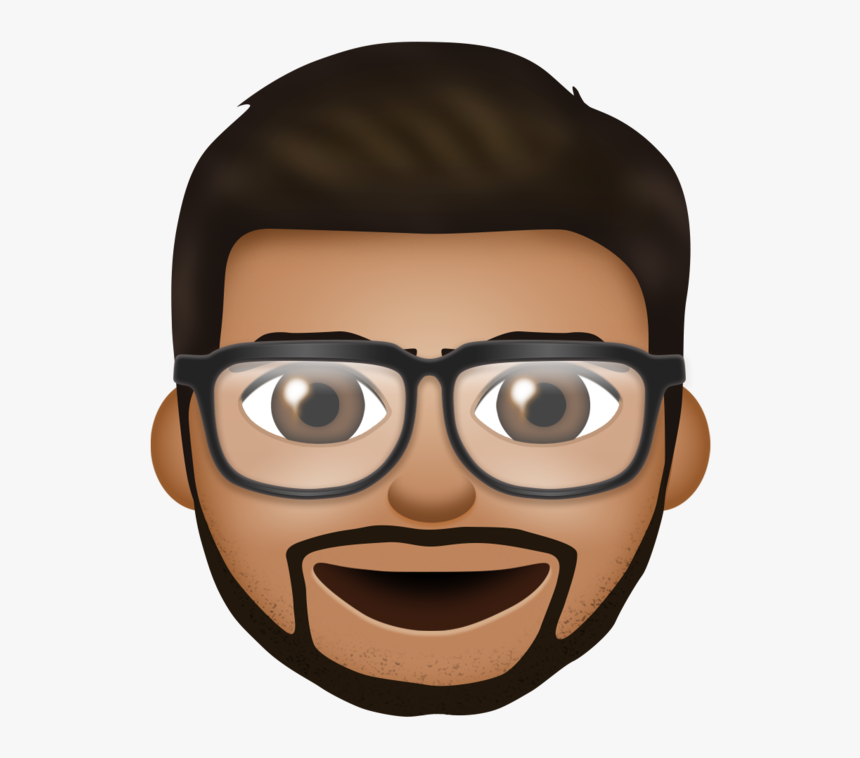 Transparent Clinking Glasses Clipart - Emoji With Beard And Glasses, HD Png Download