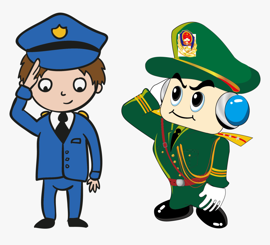 Police Officer Cartoon Peoples Police Of The Peoples - Dibujos Animados De Una Republica, HD Png Download
