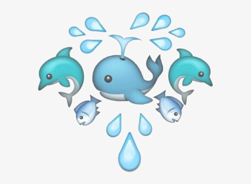 #water #emoji #blue - Whale Emoji Clear Background, HD Png Download