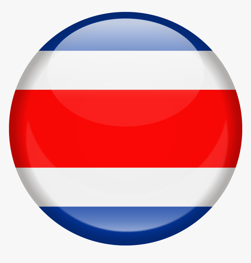 Flag,blue,material Property,ball,clip Art,sphere,logo - Costa Rica Flag Circle, HD Png Download