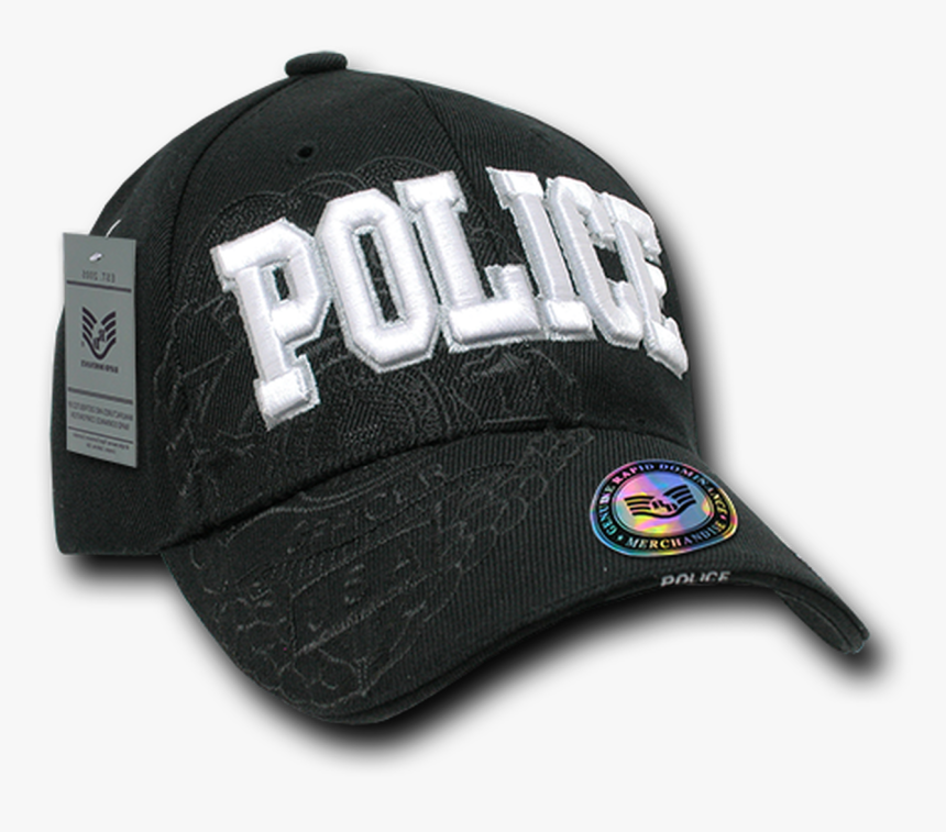 Police Cap Shadow - Baseball Cap, HD Png Download