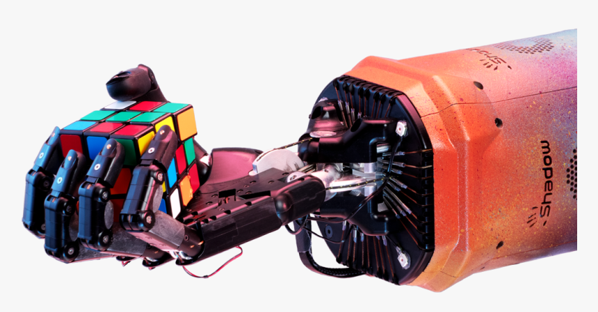 Robot Hand Rubik Cube, HD Png Download