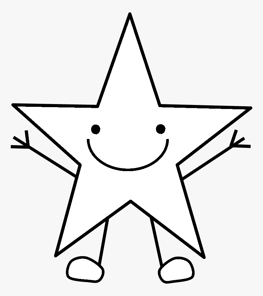 Círculo Hexágono Octógono Óvalo Pentágono Rectángulo - Star Shape Black And White, HD Png Download