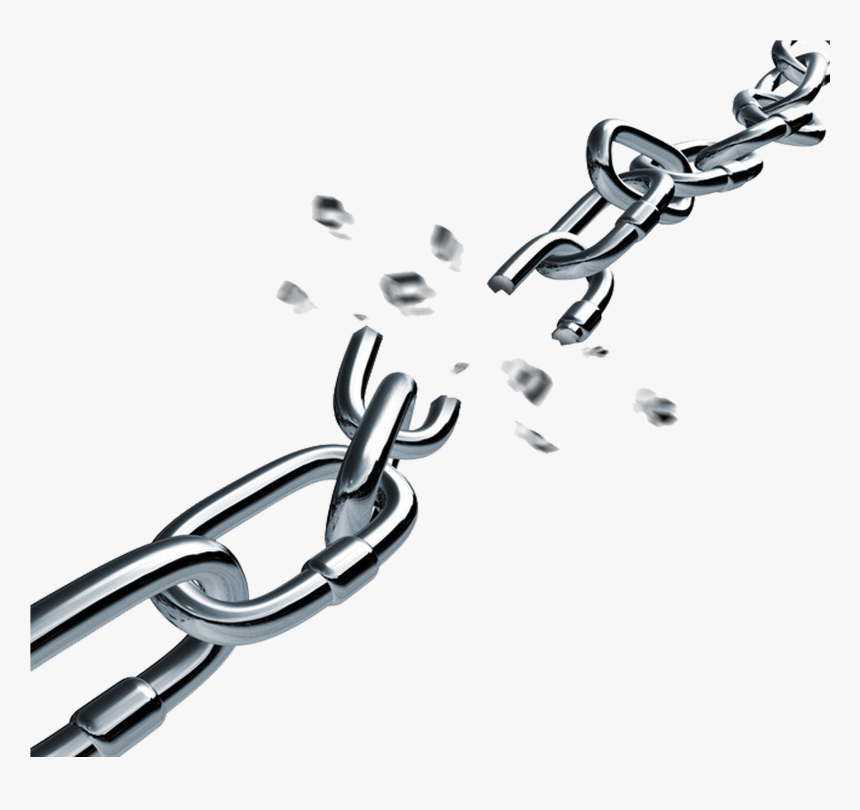 Broken Chain Clip Art - Broken Chain Png, Transparent Png