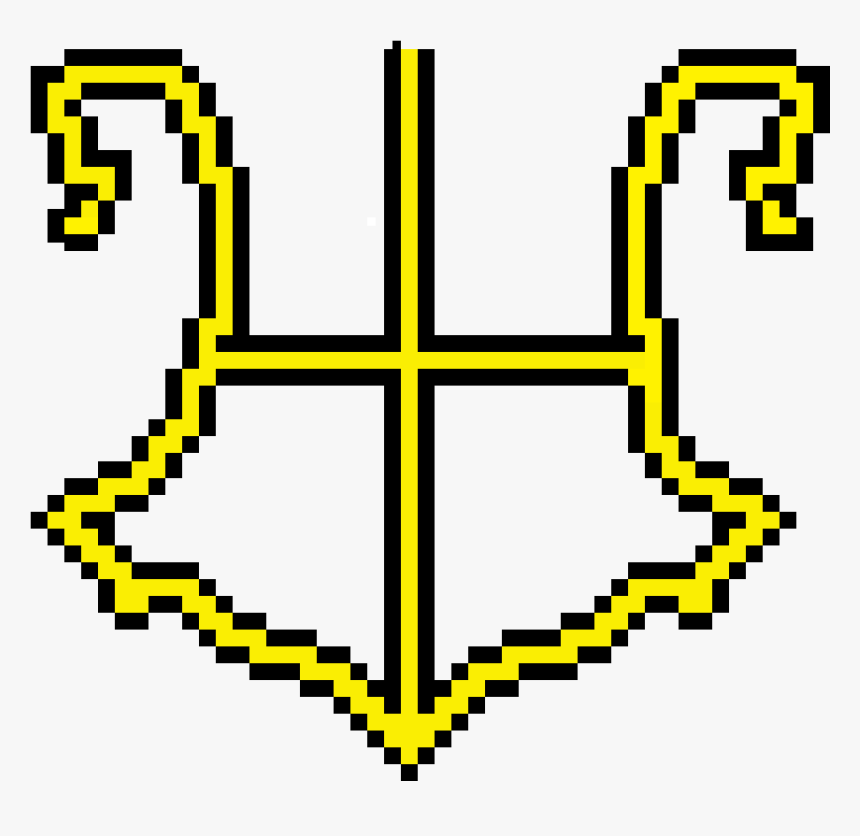 Hogwarts Logo Pixel Art, HD Png Download