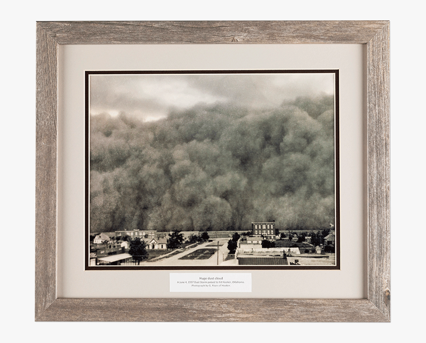 Huge Dust Storm June 4, 1937, Poised To Hit Hooker, - Okies In Dust Bowl, HD Png Download