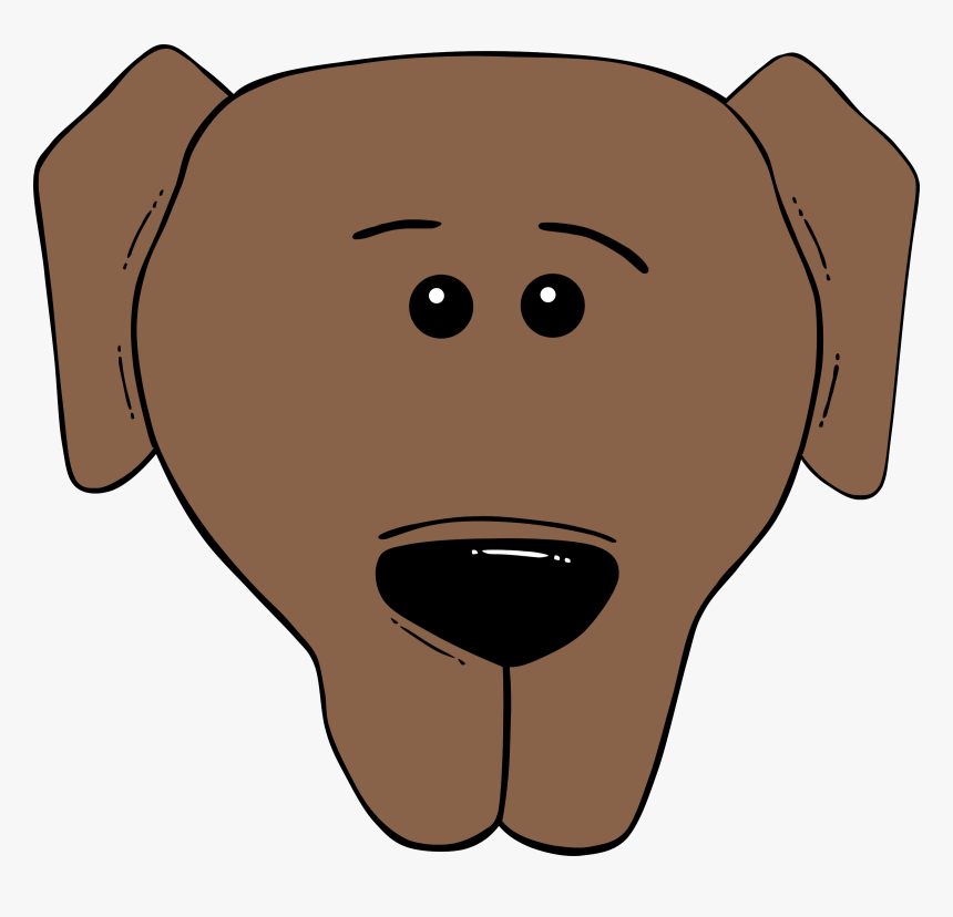 Lab Dog Face Cartoon, HD Png Download
