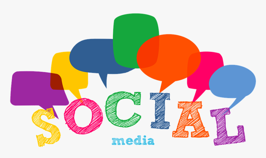 Social Media, Balloons, Clouds, Word Clouds, Abstract - Love, HD Png Download