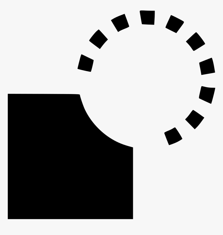 Path Object Difference Shape - Dotted Circle Line Vector, HD Png Download