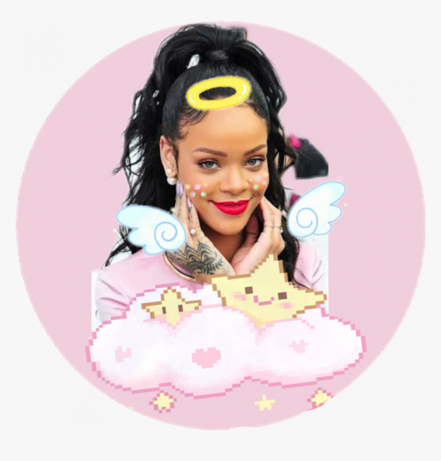 Rihanna Pink Dress Red Lipstick, HD Png Download