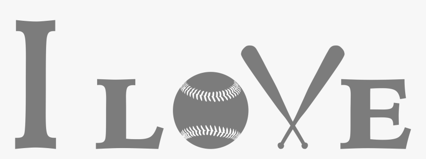 Logo Clipart Baseball - Love Baseball Clipart, HD Png Download