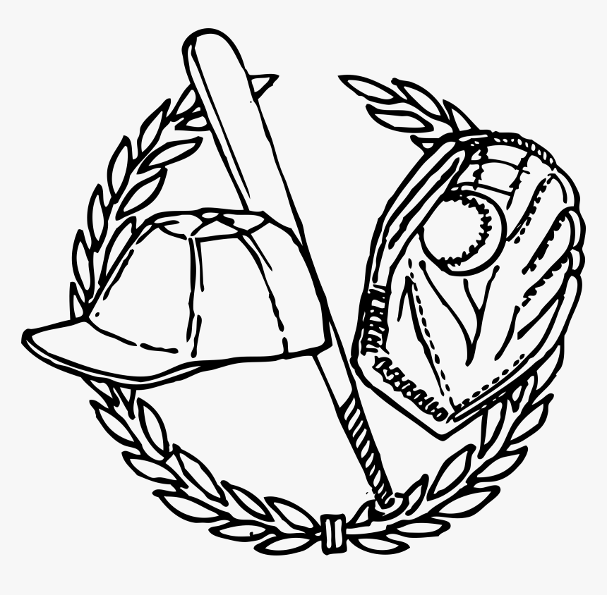 Baseball Black And White Baseball Clipart Black And, HD Png Download