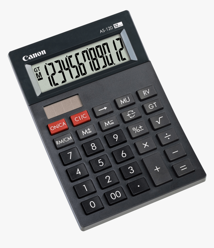 Calculator Canon As 120, HD Png Download