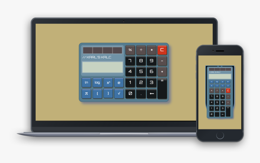 Calculator App Preview - Mobile Phone, HD Png Download
