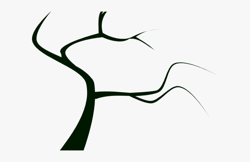 Creepy Clipart Creepy Tree - Trees With No Leaves Clipart, HD Png Download