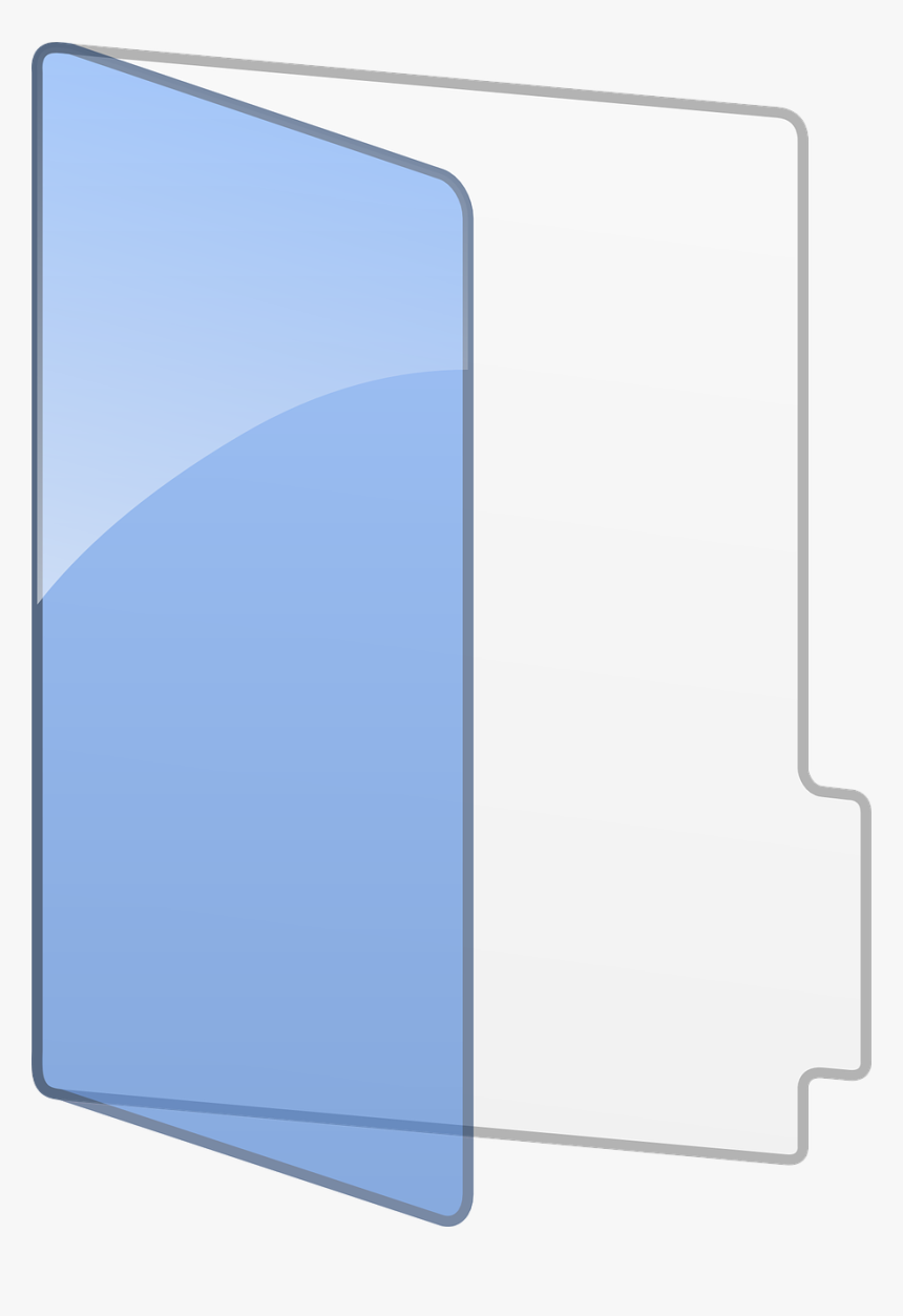 Free Vector Folder Icon - Folder Icon Blue Sky, HD Png Download