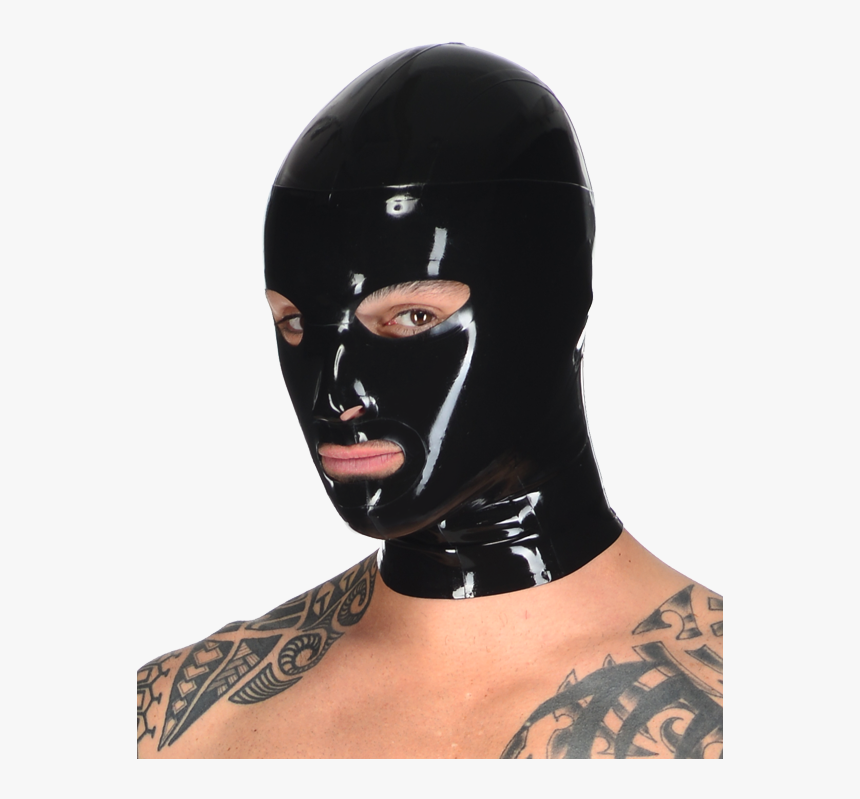 Male Full Face Hood - Latex Hood For Men, HD Png Download