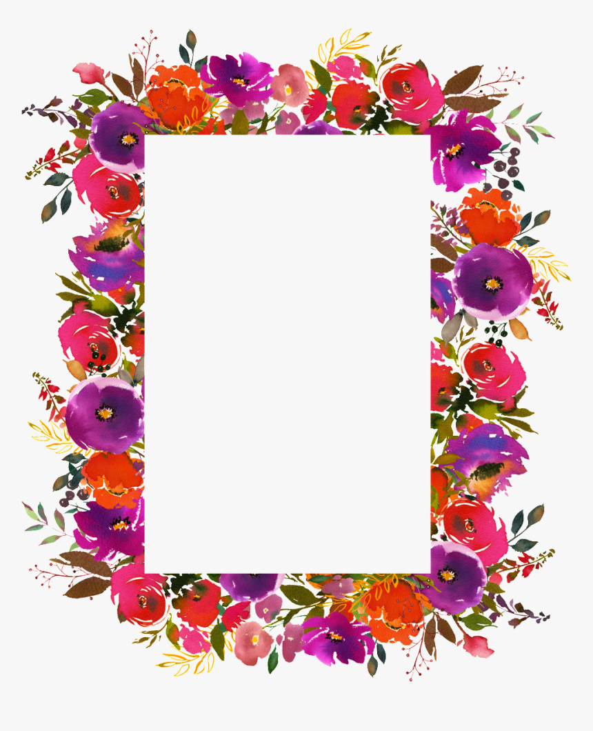 Hand Painted White Board Edged Lace Png Transparent - Flower Board Design Png, Png Download