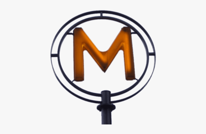 Metro Sign Paris - Métro Paris Png, Transparent Png