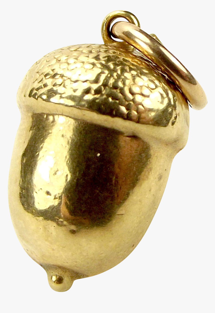 Acorn Transparent Gold - Bead, HD Png Download