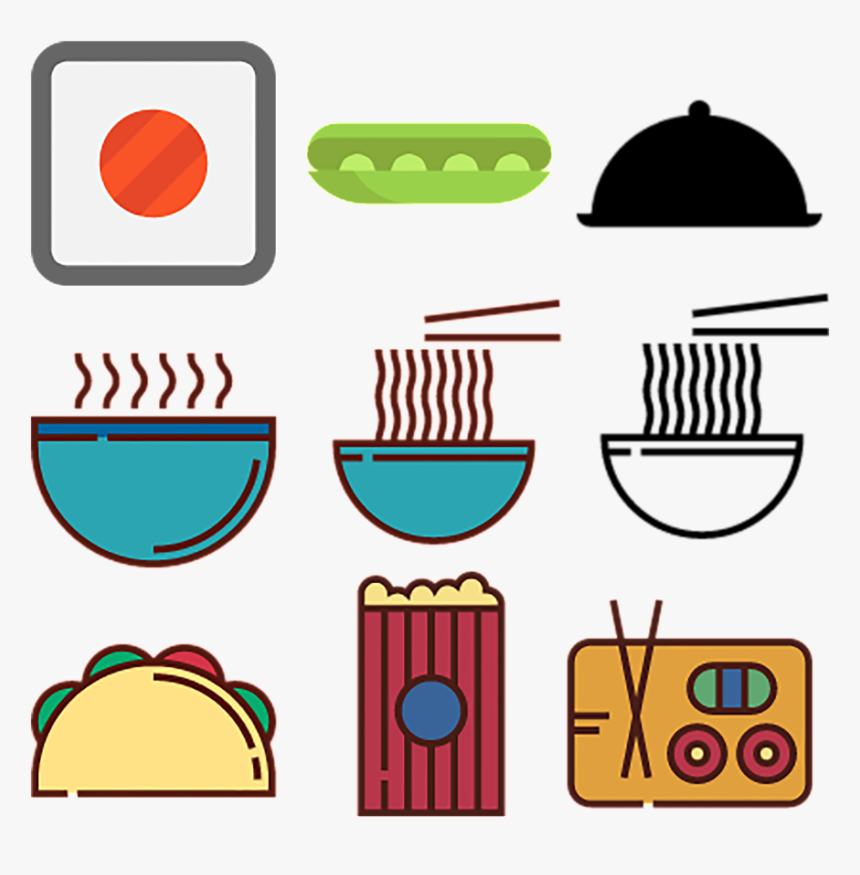 Noodle Fast Food Food Icon, HD Png Download