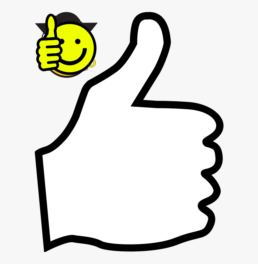 Thumbs Up Icon Outline - Transparent Thumbs Up White Png, Png Download