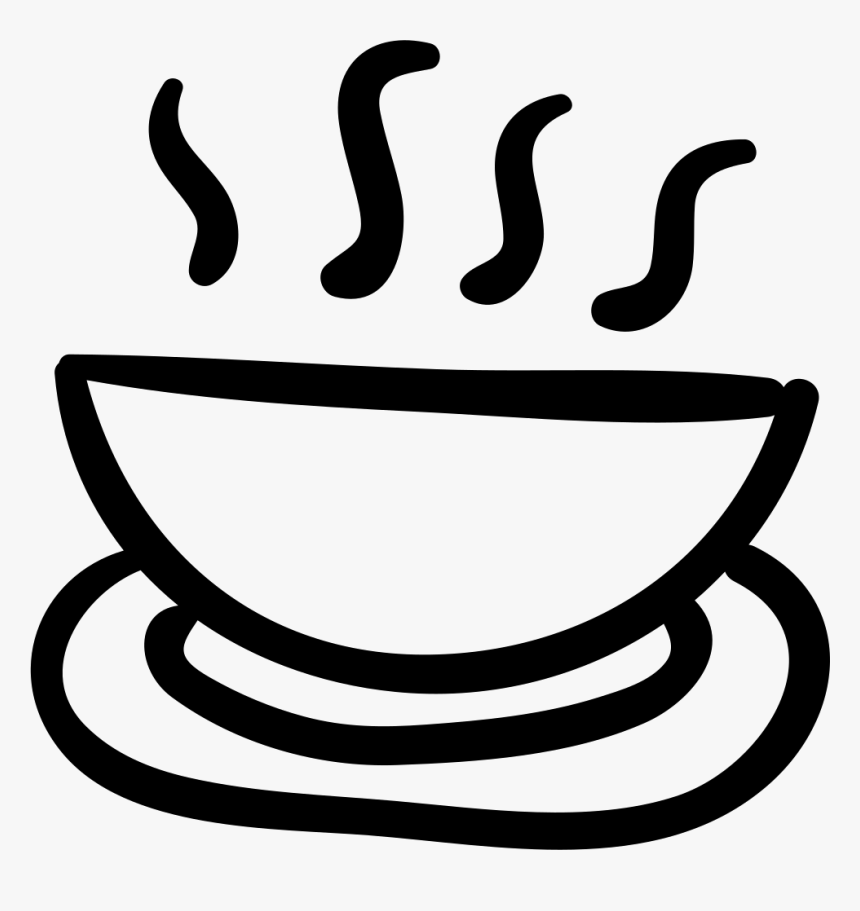 Hot Food Bowl Svg Png Icon Free - Bowl Of Soup Drawing Png, Transparent Png