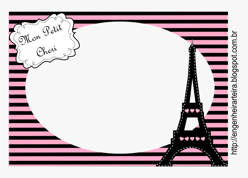 Transparent Paris Clipart - Moldura De Foto Paris, HD Png Download