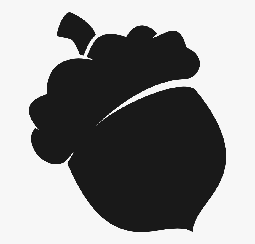 Silhouette Acorn Png, Transparent Png