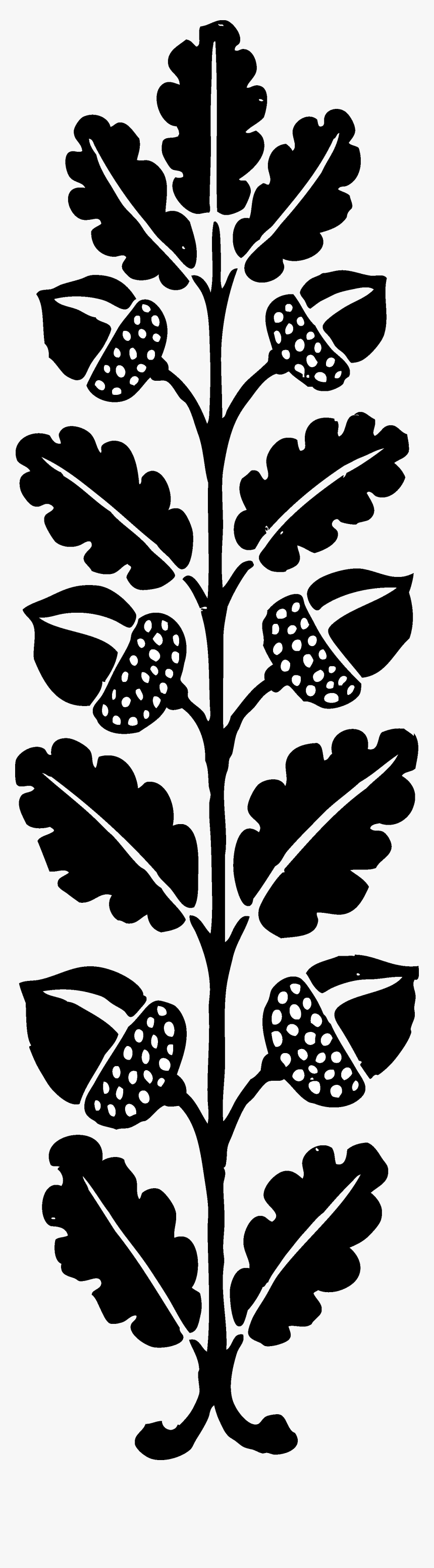 Acorn Clipart Church - Acorn Clip Art Free Black And White, HD Png Download