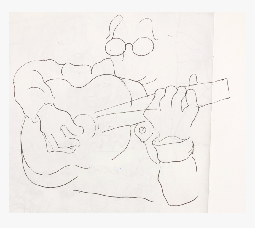 Guitar Dory - Sketch, HD Png Download