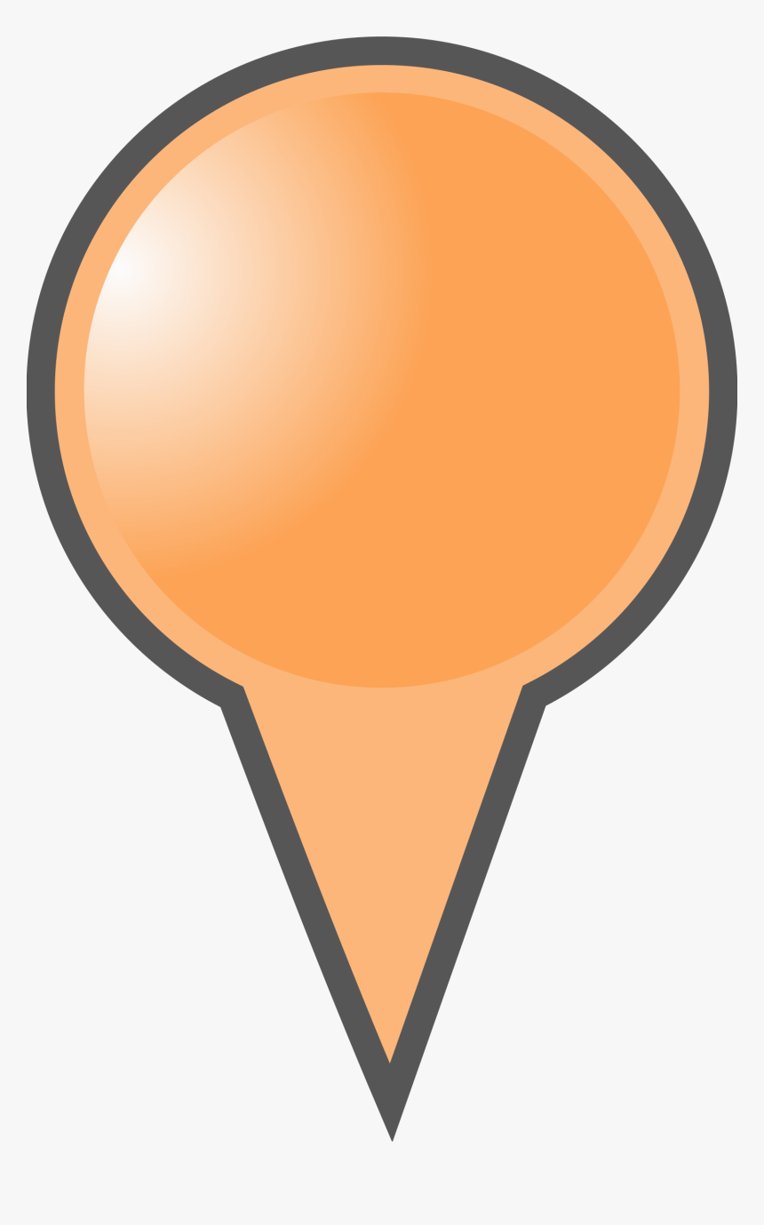 Orange Map Marker Clip Arts - Icon Marker Orange Png, Transparent Png