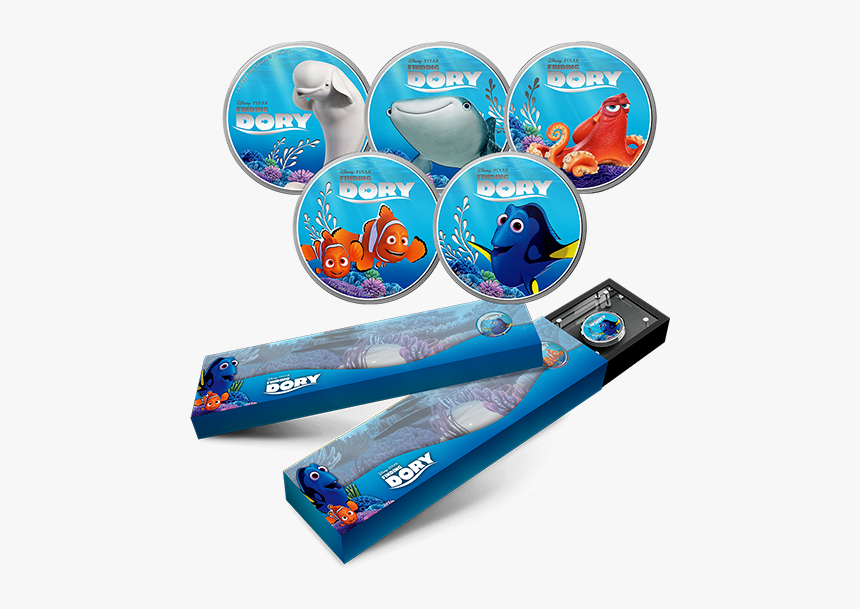Disney Pixar Finding Dory Set Of 5 Coins, HD Png Download