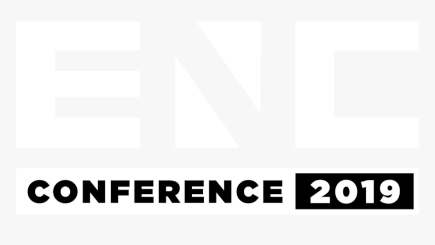Enc 2018 White - Graphic Design, HD Png Download