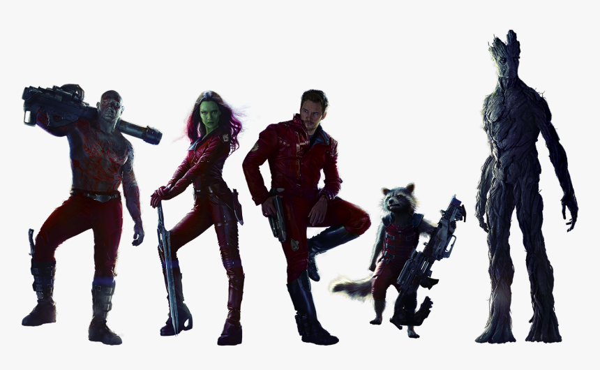 Guardians Of The Galaxy Full Team - Guardians Of The Galaxy Png, Transparent Png