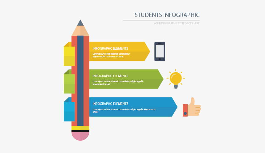 Infographic Pen Vector Student Education Icon Clipart - Infografias Sobre Los Estudiantes, HD Png Download