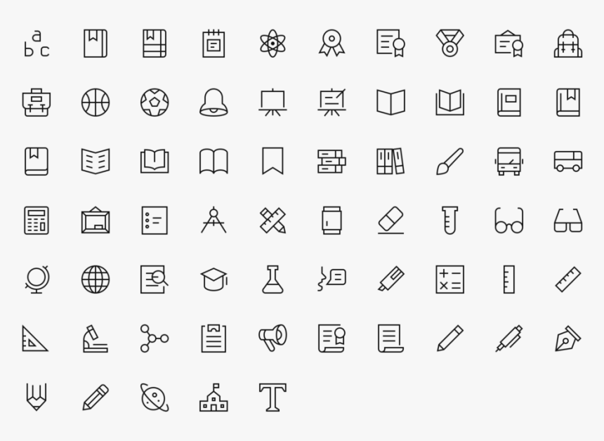 Line Icons Xd, HD Png Download