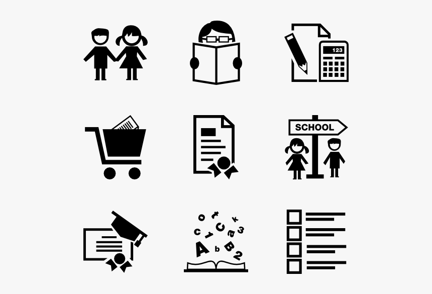Educational Vector Academic - Cinema Icons Png, Transparent Png