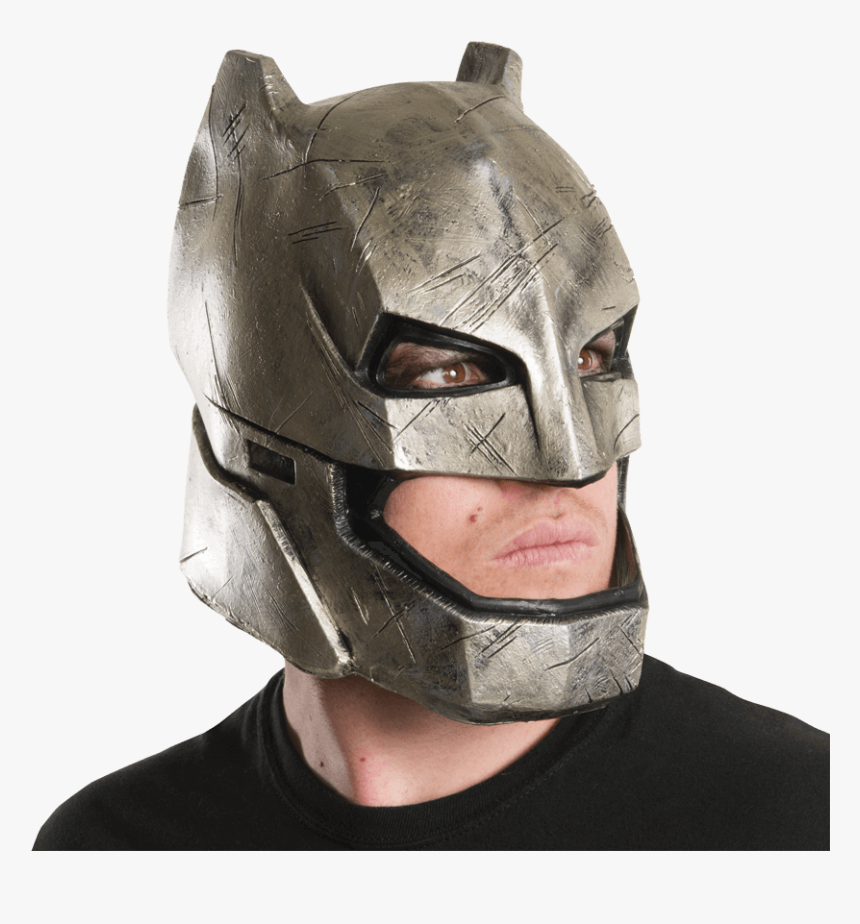 Adult Armoured Batman Full Mask - Batman Mask, HD Png Download