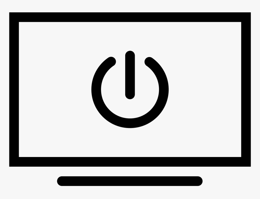 Tv On Icon - Sign, HD Png Download