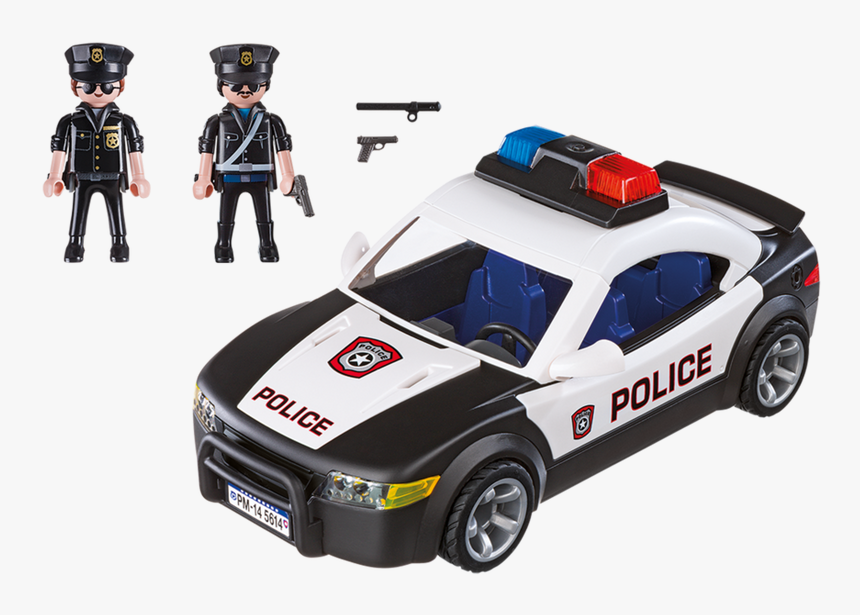 Playmobil Police Cruiser Patrol Car With Flashing Lights - Playmobil Police Car 5673, HD Png Download