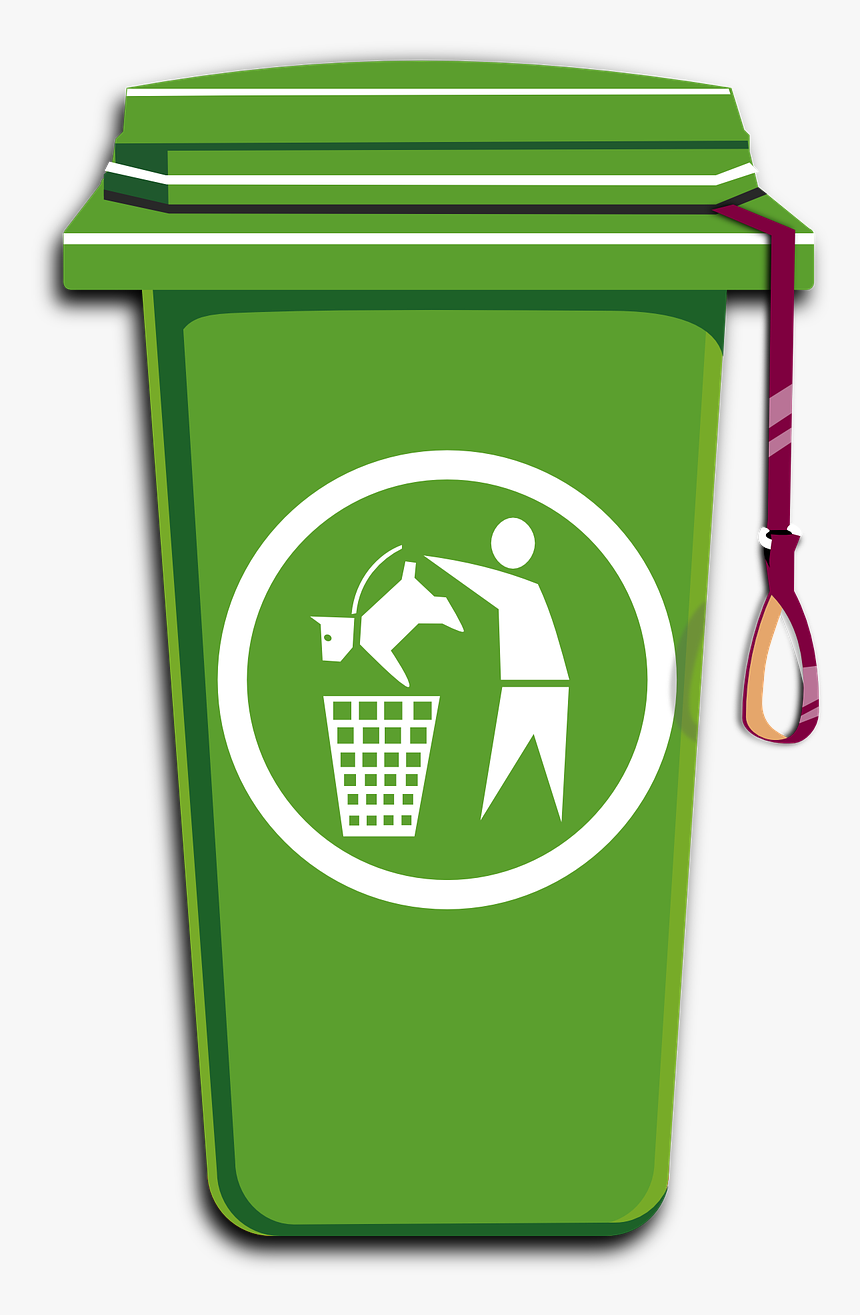 Recycle Bin Green Free Picture - Trash Bin Vector Png, Transparent Png