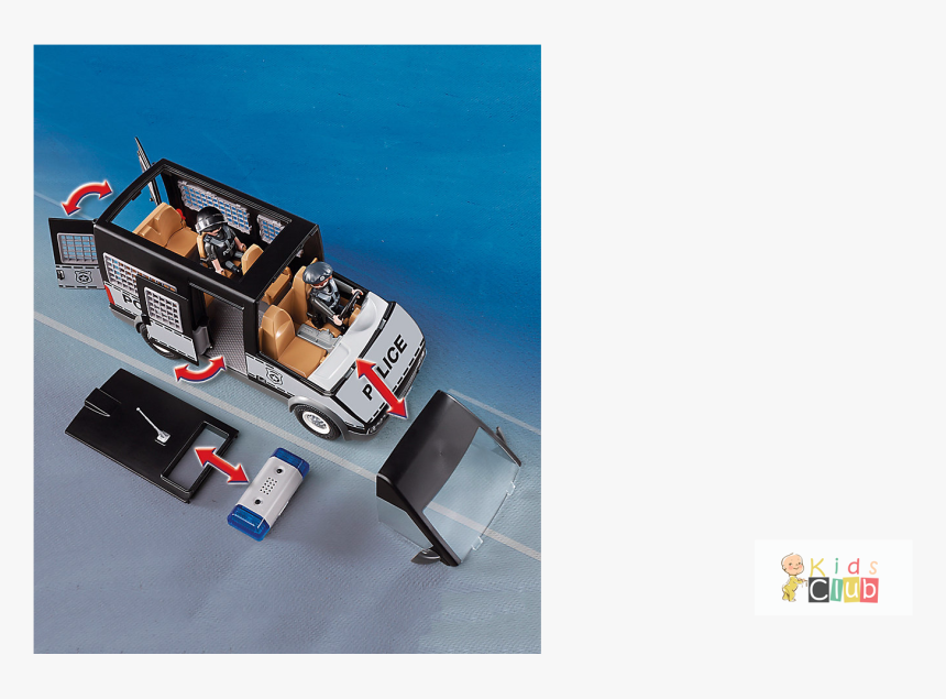 Previous Next - Playmobil 6043 - City Action - Police - Playmobil Police Van 6043, HD Png Download