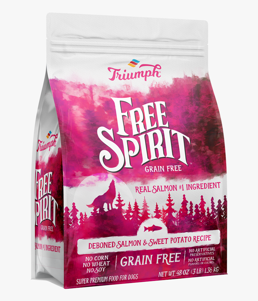 Triumph Dog Free Spirit Salmonsweetpotatorecipe 3lb, HD Png Download